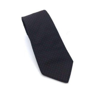 Michael Kors Mens 100% Silk Black Purple Polka Dot Neck Tie NWT